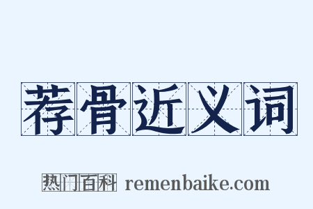 荐骨近义词是什么意思的图片